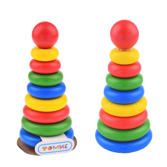 Развивающий набор "Пирамидка" 9 деталей Развивающий набор "Пирамидка" 9 деталей