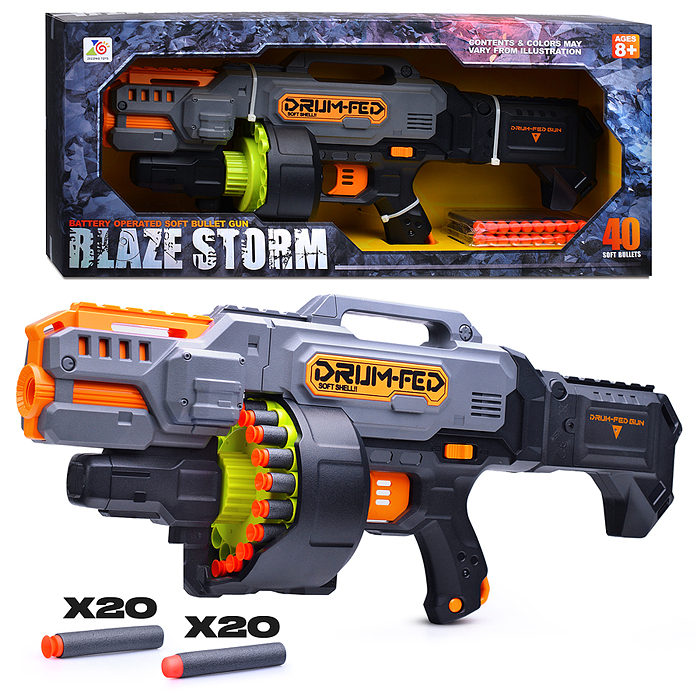 Бластер ZC7138 "Боец" с мягкими пулями, в коробке