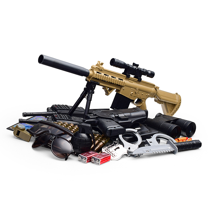 Фото к товару Набор полицейского JL666-12 "Секретное задание" в коробке Набор полицейского JL666-12 "Секретное задание" в коробке