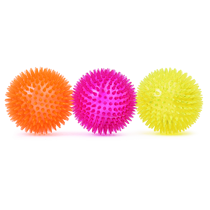 Игрушка-пищалка 00-6468 "Неоновый цвет-3" (10 см) в коробке