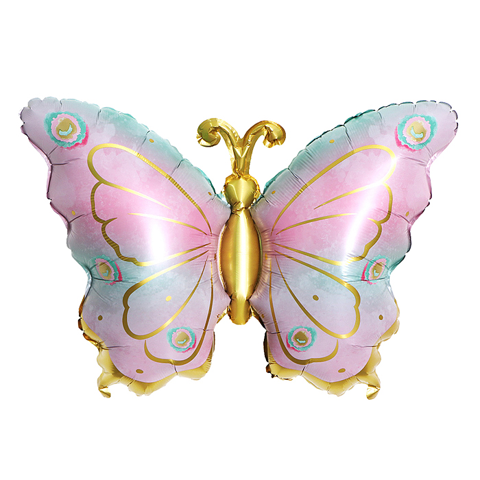 Шар (31''/79 см) Фигура, Нежная бабочка, Градиент, 1 шт. в уп.