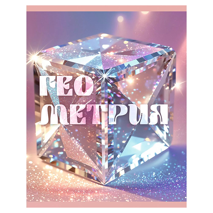 Тетрадь 48л. клетка "Сияние" Геометрия