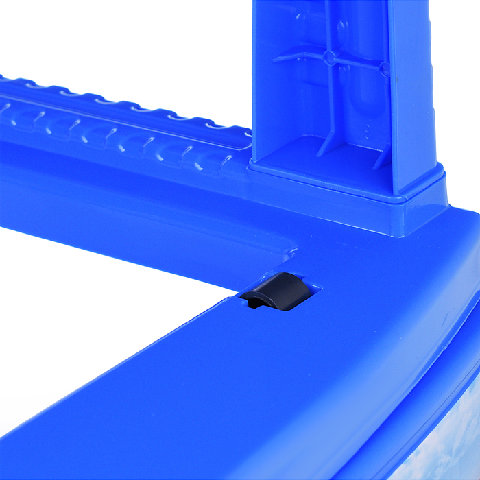 Фото к товару Комод "Декор" "Мотокросс" 4 секции темно-голубой / белый Комод "Декор" "Мотокросс" 4 секции темно-голубой / белый