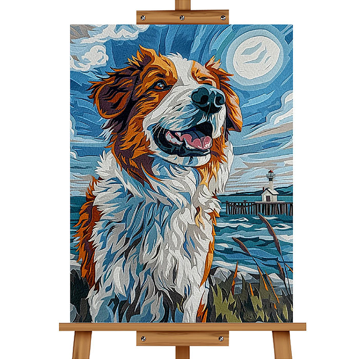 Набор для рисования MKR5040-36 "Картина по номерам 50х40 см. Преданный друг"