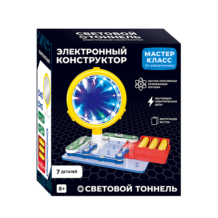 Фото к товару Электронный конструктор MK0010 "Световой тоннель" Электронный конструктор MK0010 "Световой тоннель"