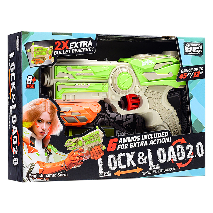 Фото к товару Бластер FJ9005 "Улетный выстрел" с мягкими пулями, в коробке Бластер FJ9005 "Улетный выстрел" с мягкими пулями, в коробке