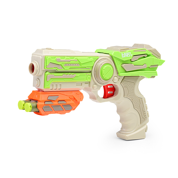 Фото к товару Бластер FJ9005 "Улетный выстрел" с мягкими пулями, в коробке Бластер FJ9005 "Улетный выстрел" с мягкими пулями, в коробке