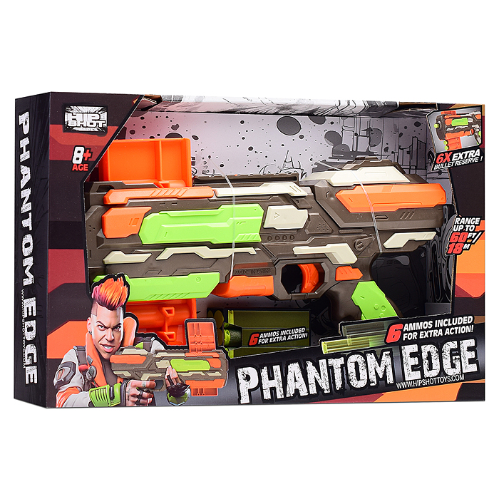 Фото к товару Бластер FJ8054 "Меткость стрелка" с мягкими пулями, в коробке Бластер FJ8054 "Меткость стрелка" с мягкими пулями, в коробке