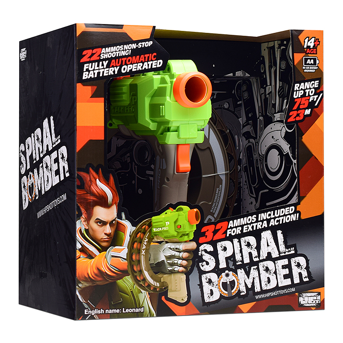 Бластер FJ9015 "Ярость" с мягкими пулями. в коробке