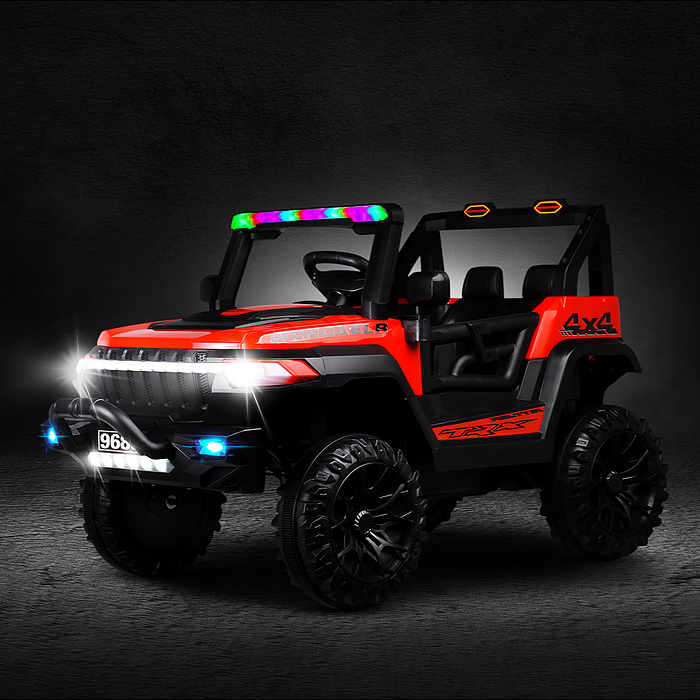 Фото к товару Электромобиль детский SYB-9688 "Крутой внедорожник" (цвет красный) Электромобиль детский SYB-9688 "Крутой внедорожник" (цвет красный)