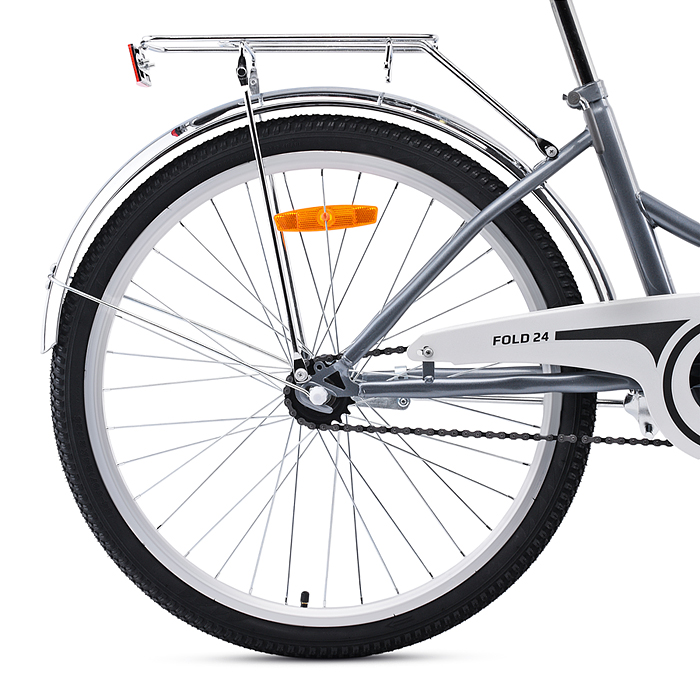 Велосипед 24" Rocket City Fold 24, цвет серый, размер 16"