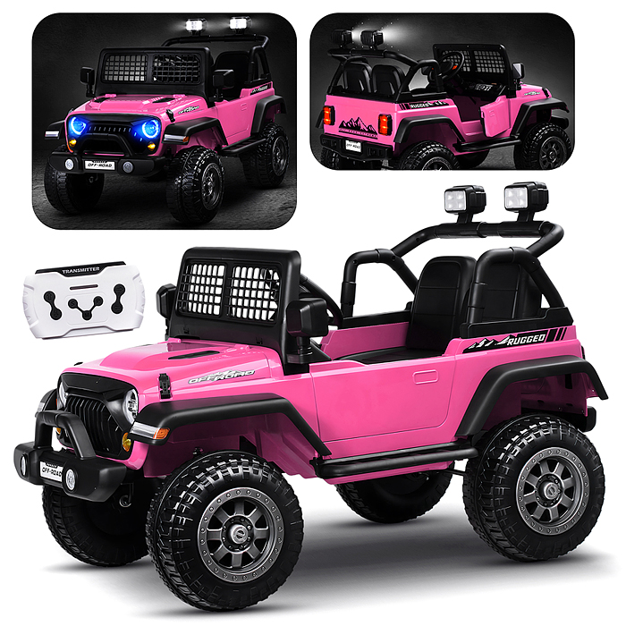 Электромобиль детский NEL-618 "Городской внедорожник" (цвет розовый)