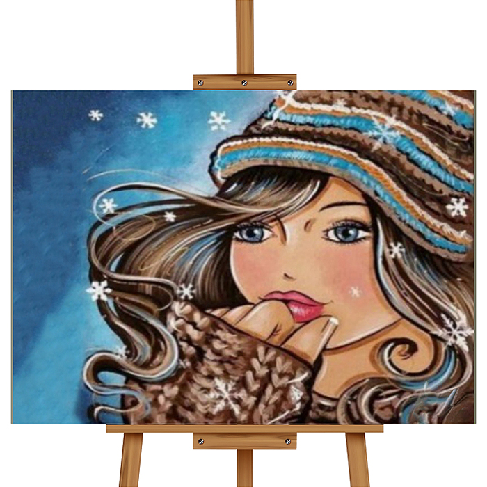 Набор для рисования MKR4030-45 "Картина по номерам 30х40 см. Красотка"