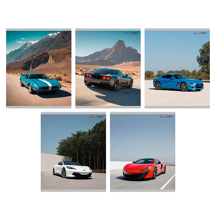 Тетрадь 80л. "Машина моей мечты" клетка, скрепка 