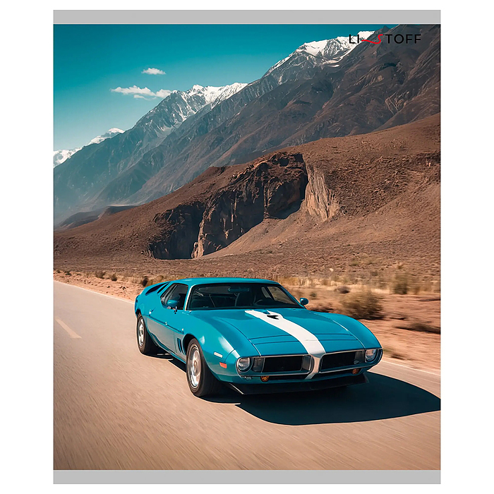 Тетрадь 80л. "Машина моей мечты" клетка, скрепка 