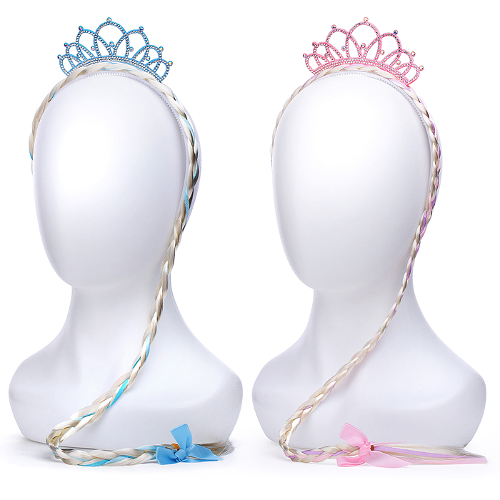 Ободок карнавальный S2322 "Принцесса с косой" в пакете Ободок карнавальный S2322 "Принцесса с косой" в пакете