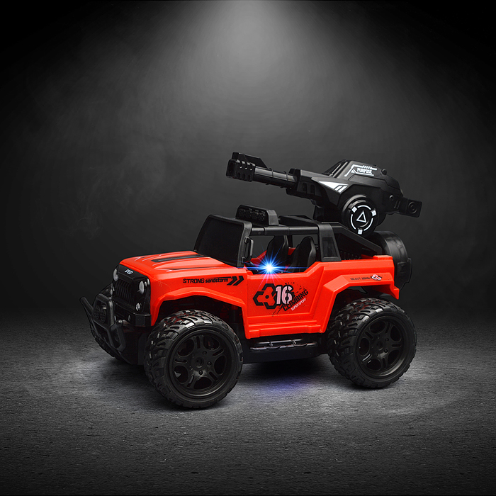 Машина SBY169-4 с водяной пушкой, р/у, цвет красный, 27 MGz, в коробке