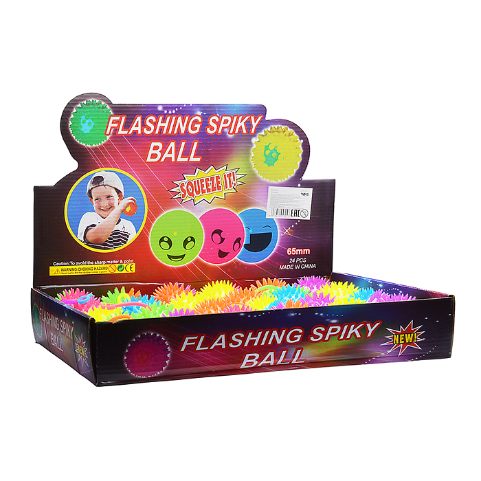 Игрушка-пищалка 00-6460 "Цветные половинки" (6,5 см) в коробке