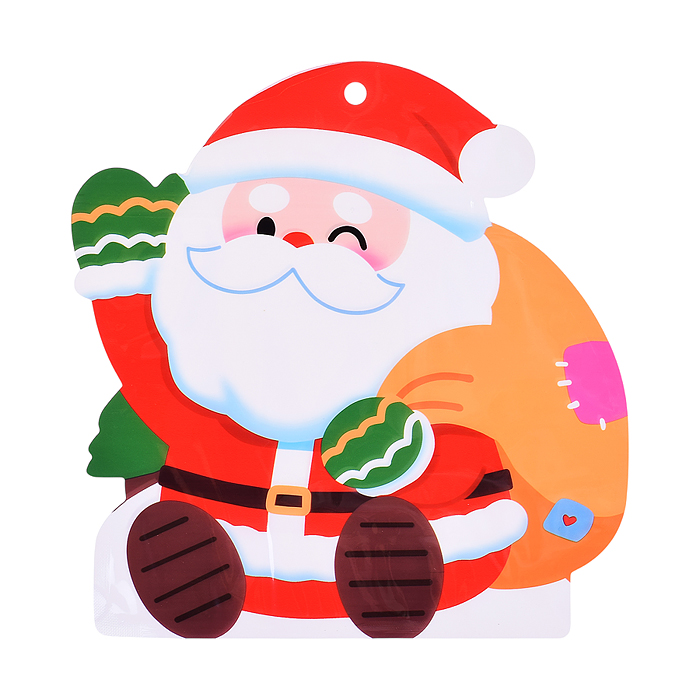 Пакет подарочный S2554 "Дедушка мороз с подарками" 20*22 см