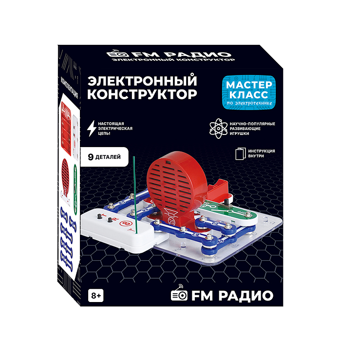 Фото к товару Электронный конструткор MK0009 "FM Радио" Электронный конструткор MK0009 "FM Радио"