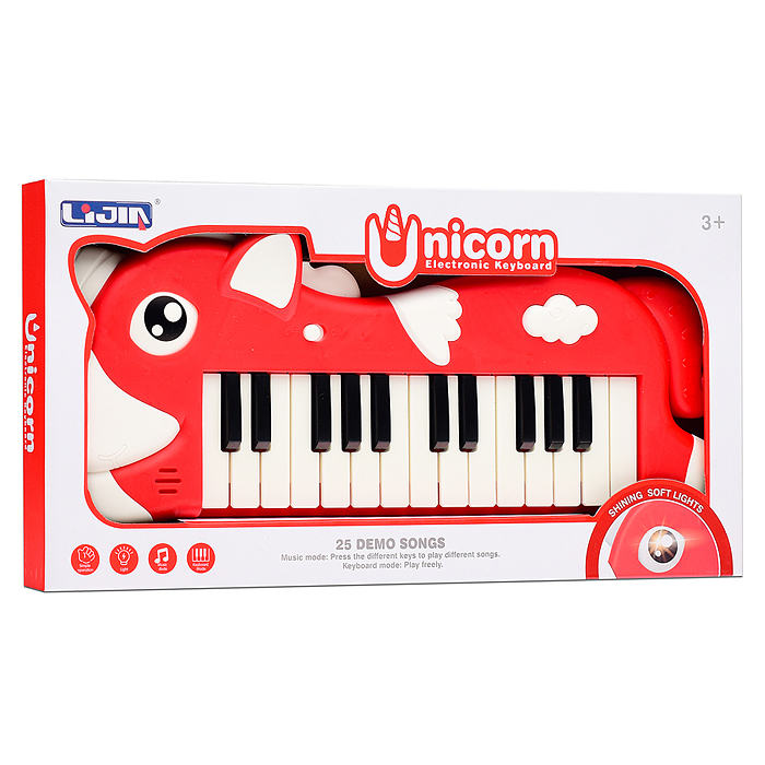 Фото к товару Пианино 328-55 "Единорог" в коробке Пианино 328-55 "Единорог" в коробке