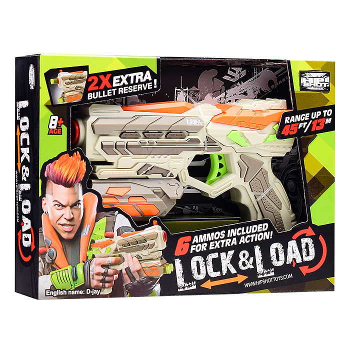 Фото к товару Бластер FJ9003 "Точно в цель" с мягкими пулями, в коробке Бластер FJ9003 "Точно в цель" с мягкими пулями, в коробке