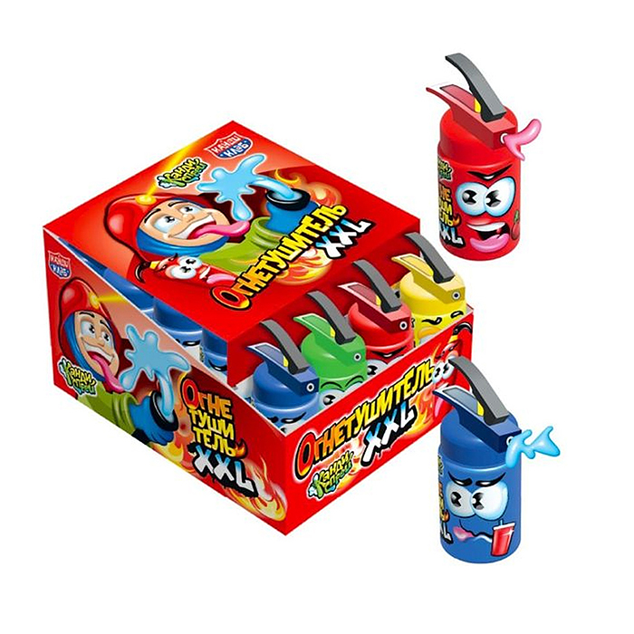 Жидкая конфета "Огнетушитель XXL" ассорти 55мл*20шт Жидкая конфета "Огнетушитель XXL" ассорти 55мл*20шт