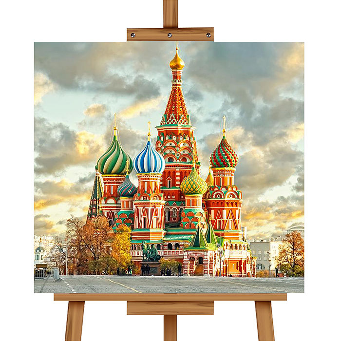 Фото к товару Мозаика алмазная MKA2020-18 "Красная площадь" 20*20см. Мозаика алмазная MKA2020-18 "Красная площадь" 20*20см.