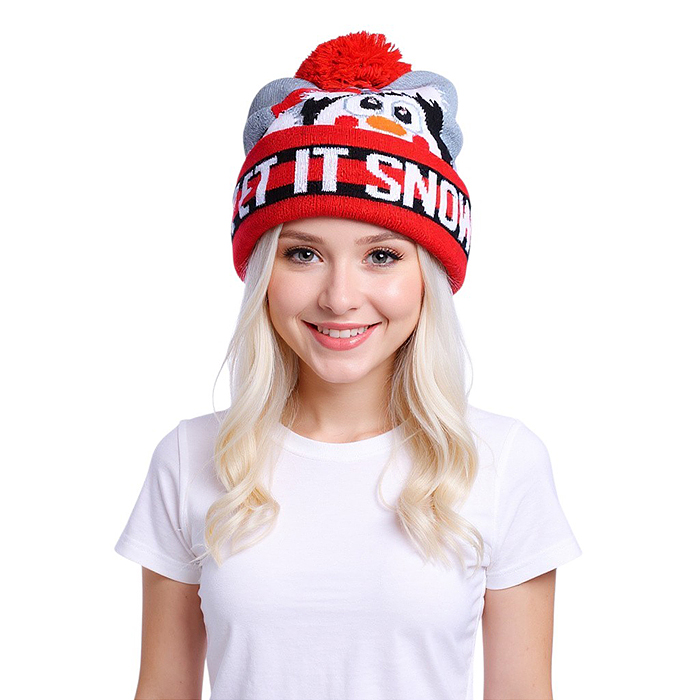 Шапка 00-6851 "Новогодний пингвин"