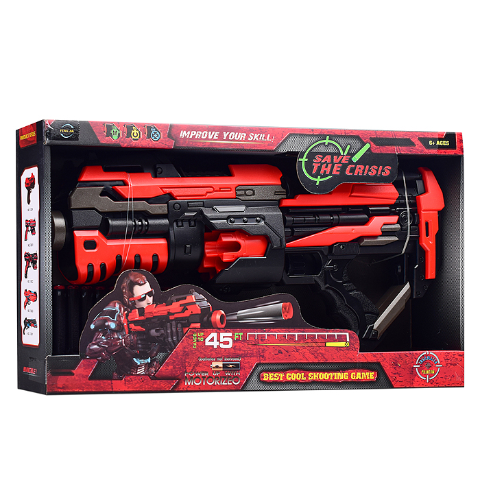 Бластер FJ822 "Штурмовая атака" с мягкими пулями, в коробке