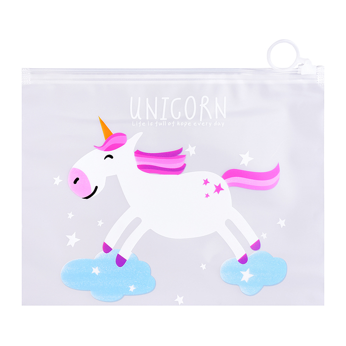 Папка-пакет S2556 "Единорог" с замком 21*17 см