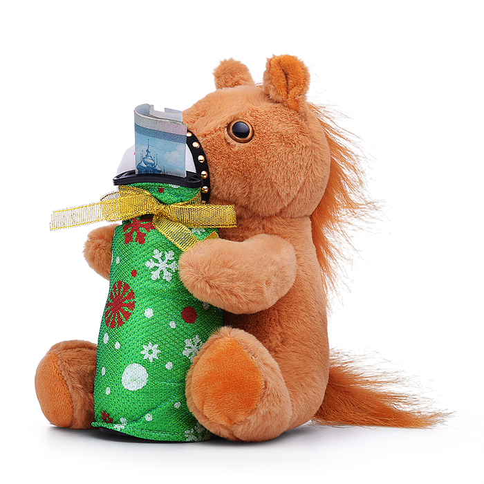 Мягкая игрушка M1520 "Лошадка" с копилкой 19 см.