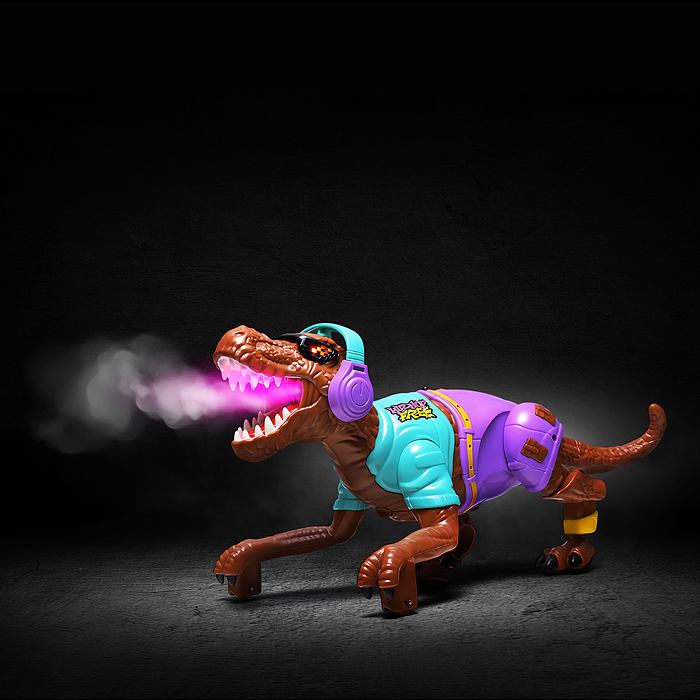 Фото к товару Динозавр UT0251 "Хип хоп" р/у (ходит, распыляет пар) в коробке Динозавр UT0251 "Хип хоп" р/у (ходит, распыляет пар) в коробке