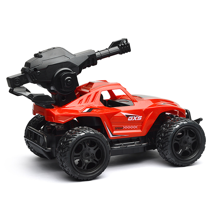 Машина SBY169-2 с водяной пушкой,р/у, цвет зелёный, 27 MGz, в коробке