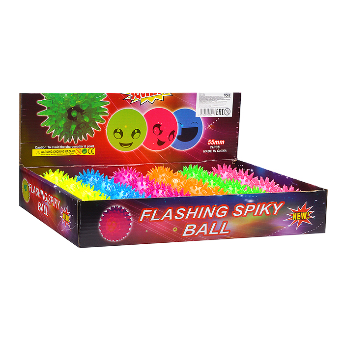 Игрушка-пищалка 00-6458 "Неоновый цвет" (5,5 см) в коробке