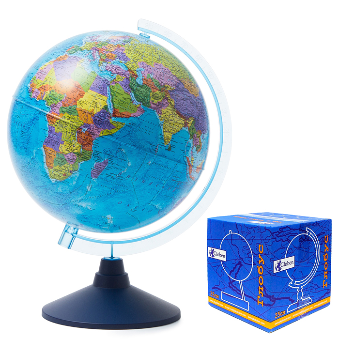 Глобус Земли политический  250мм Классик  Евро 