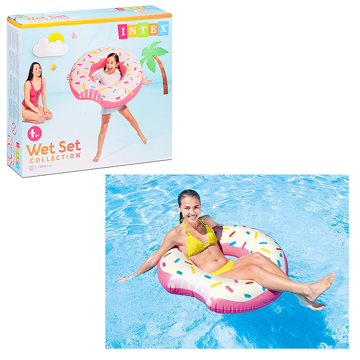Круг для плавания «Пончик» 94 х 23 см, от 9 лет 56265NP INTEX