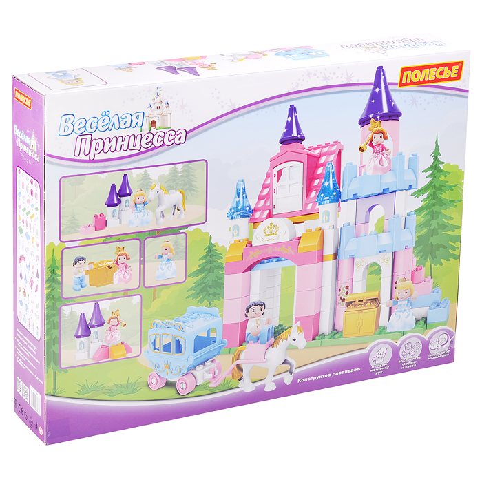 Конструктор "Макси" "Весёлая принцесса" (146 элементов) Конструктор "Макси" "Весёлая принцесса" (146 элементов)
