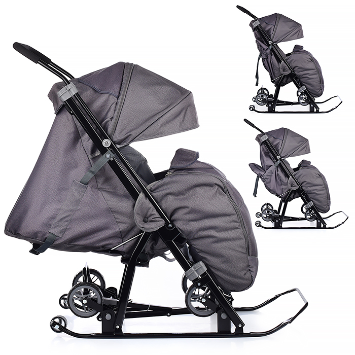 Фото к товару Санки-коляска Кидс 3-2С (серебро) Санки-коляска Кидс 3-2С (серебро)