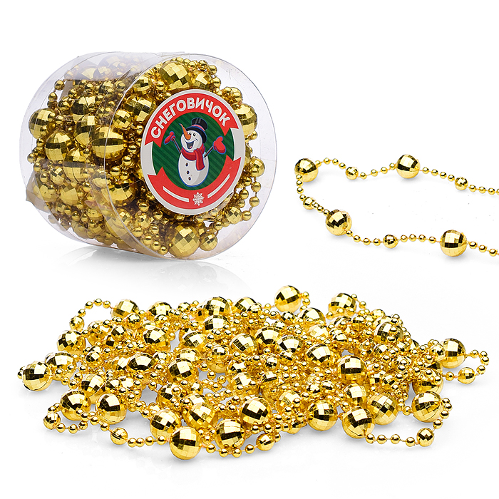 Фото к товару Новогоднее украшение S0975-1 "Бусы" 5м, в банке Новогоднее украшение S0975-1 "Бусы" 5м, в банке