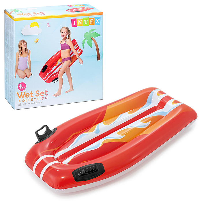 Фото к товару Плотик надувной «Джой Райдер», с ручками, 112 х 62 см, от 6 лет, цвета микс, 58165NP INTEX Плотик надувной «Джой Райдер», с ручками, 112 х 62 см, от 6 лет, цвета микс, 58165NP INTEX