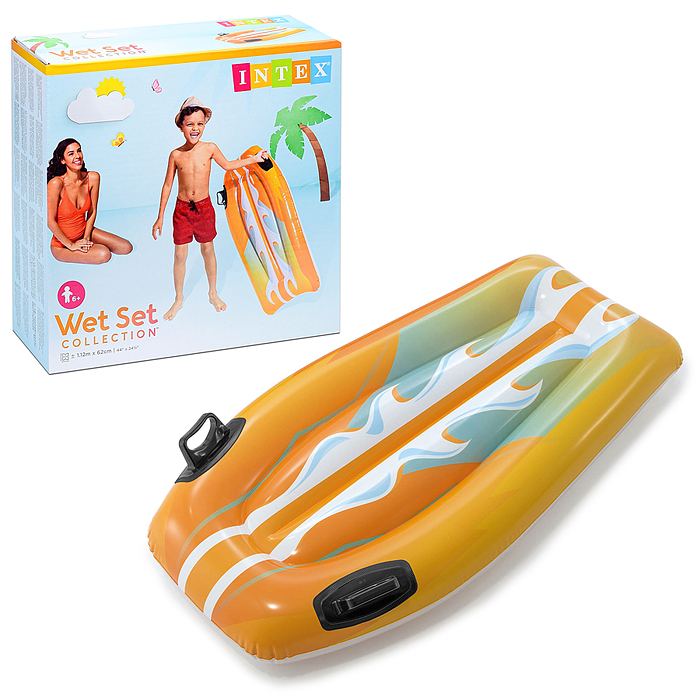 Фото к товару Плотик надувной «Джой Райдер», с ручками, 112 х 62 см, от 6 лет, цвета микс, 58165NP INTEX Плотик надувной «Джой Райдер», с ручками, 112 х 62 см, от 6 лет, цвета микс, 58165NP INTEX