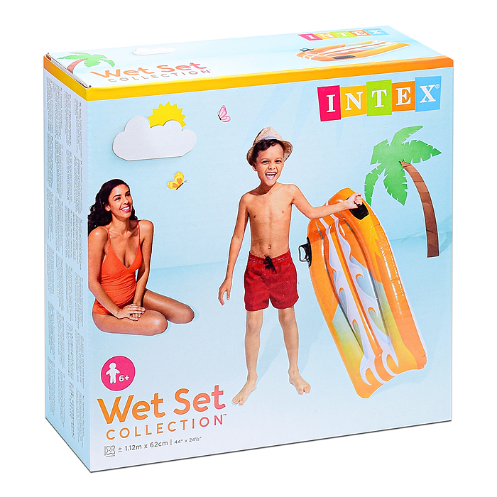 Фото к товару Плотик надувной «Джой Райдер», с ручками, 112 х 62 см, от 6 лет, цвета микс, 58165NP INTEX Плотик надувной «Джой Райдер», с ручками, 112 х 62 см, от 6 лет, цвета микс, 58165NP INTEX