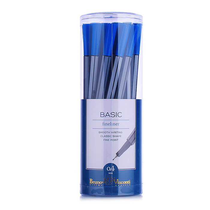 Фото к товару Ручка капиллярная 0,4 мм "BASIC" Синяя (файнлайнер) Ручка капиллярная 0,4 мм "BASIC" Синяя (файнлайнер)