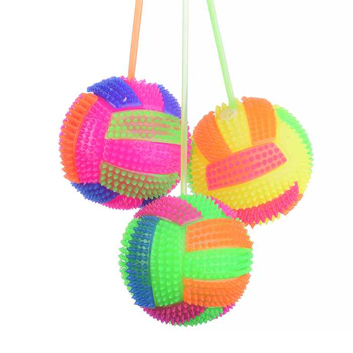 Фото к товару Мяч-ежик 00-1173 "Цветные полоски" со светом, (6,5см) в коробке Мяч-ежик 00-1173 "Цветные полоски" со светом, (6,5см) в коробке