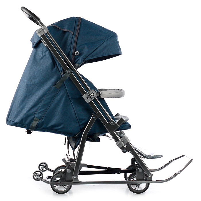 Фото к товару Санки-коляска Кидс 3-3С (темно-синий джинс) Санки-коляска Кидс 3-3С (темно-синий джинс)