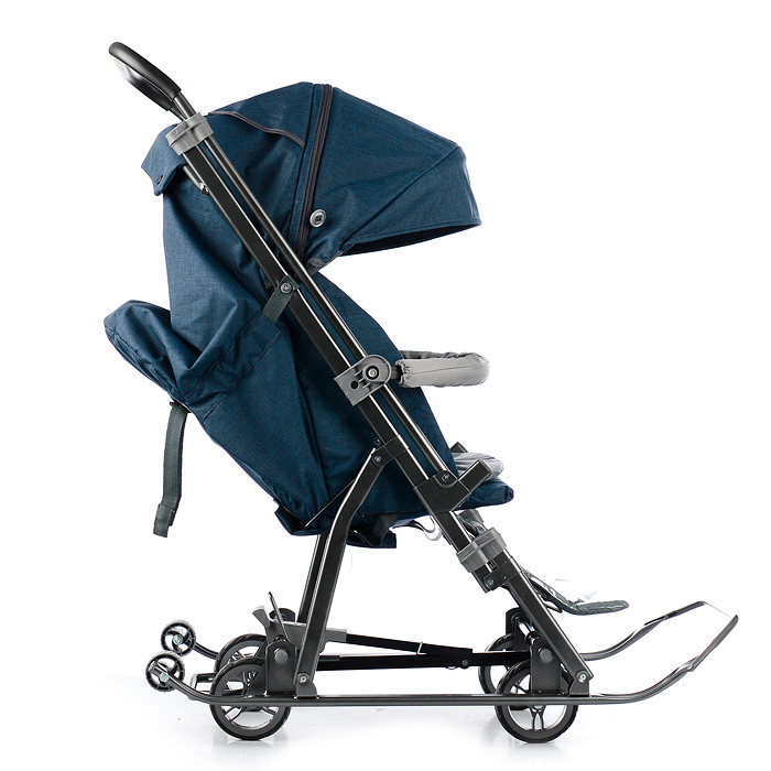 Фото к товару Санки-коляска Кидс 3-3С (темно-синий джинс) Санки-коляска Кидс 3-3С (темно-синий джинс)