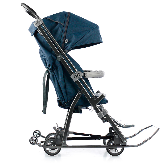 Фото к товару Санки-коляска Кидс 3-3С (темно-синий джинс) Санки-коляска Кидс 3-3С (темно-синий джинс)