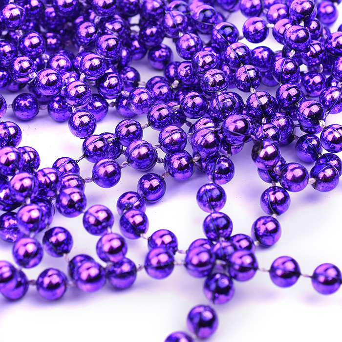 Новогоднее украшение S0972-1 "Бусы" сиреневае, 5м, в банке