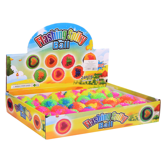 Фото к товару Мяч-ежик 00-1533 "Бабочки" (6,5см) в коробке Мяч-ежик 00-1533 "Бабочки" (6,5см) в коробке